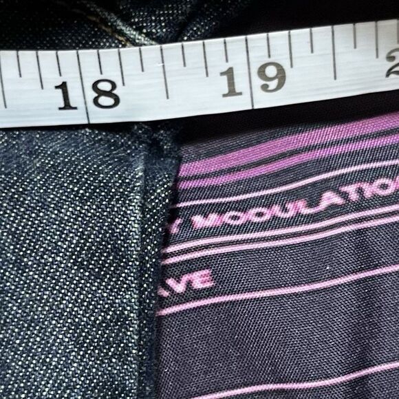 MAVI Gwenyth Y2K Full Front Snap Retro Distressed Denim Dress/Duster Women's M - Picture 12 of 15